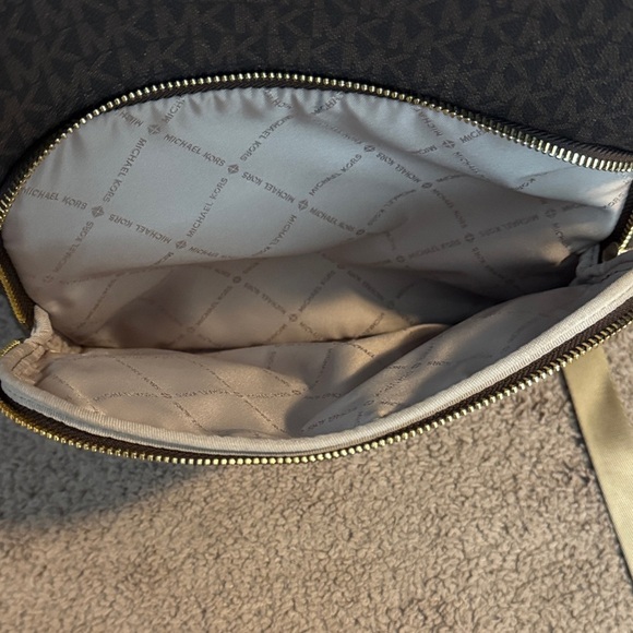 Michael Kors Brown Signature Backpack - Picture 7 of 8